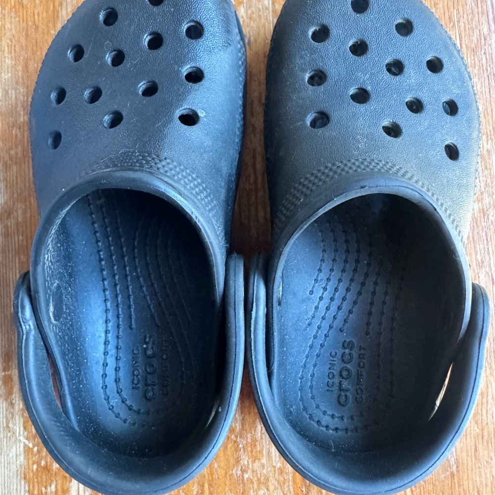 Crocs Kids Black Clogs